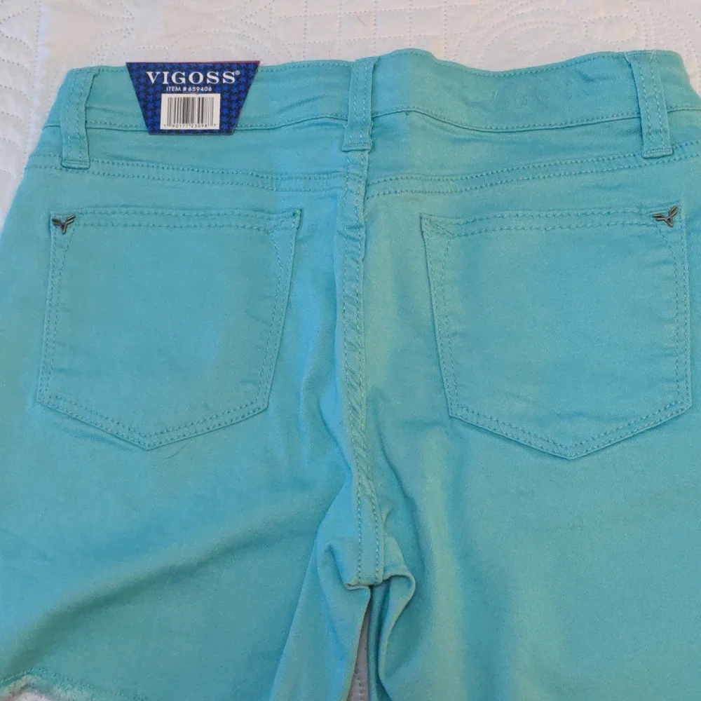 Girls turquoise shorts - sz 14